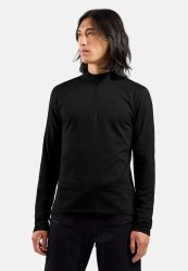 Odlo Essential Light Mid Layer Half-Zip für Herren - Wandern, Ski & Snow - schwarz, XL