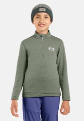 Odlo Grid Fleece Mid Layer Half-Zip für Kinder - Wandern, Ski & Snow - grün, 128