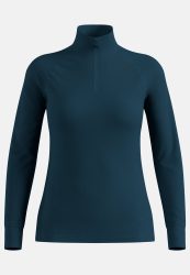 Odlo Active X-Warm Base Layer Half-Zip für Damen - Wandern, Ski & Snow - marineblau, M