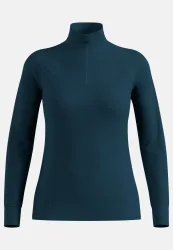 Odlo Active X-Warm Base Layer Half-Zip für Damen - Wandern, Ski & Snow - marineblau, XL