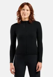 Odlo 150 Langarm-Radshirt Full-Zip für Damen - Radsport - schwarz, L