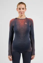 Odlo Blackcomb Base Layer Shirt für Damen - Skilanglauf, Ski & Snow - grau, L