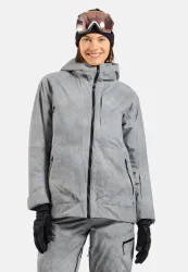 Odlo Descent Pow Insulated Isolationsjacke für Damen - Ski & Snow - grau, XS
