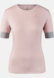 Odlo Run Easy Laufshirt mit Rundhalsausschnitt für Damen - Running - pink, S