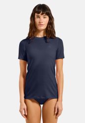 Odlo Merino 160 Base Layer T-Shirt für Damen - Wandern, Ski & Snow - marineblau, M