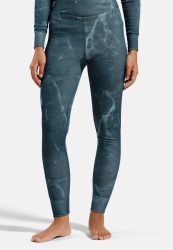 Odlo Active Warm X Frozen Lake Base Layer Tights für Damen - Wandern, Ski & Snow - marineblau, L