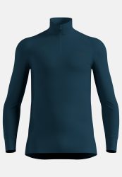 Odlo Active Warm Base Layer Half-Zip für Herren - Wandern, Ski & Snow - marineblau, 3XL
