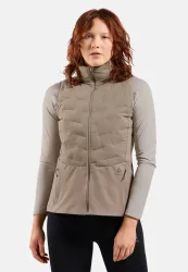 Odlo Zeroweight Insulator Laufweste für Damen - Skilanglauf, Running - beige, XL