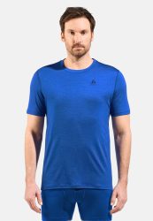 Odlo Merino 160 Base Layer T-Shirt für Herren - Wandern, Ski & Snow - blau, L