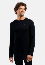Odlo Merino 260 Base Layer Shirt für Herren - Wandern, Ski & Snow - schwarz, M