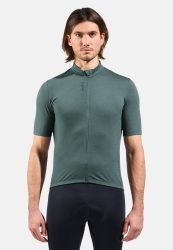 Odlo Zeroweight 125 Rad-Shirt Full-Zip für Herren - Radsport - grün, XL