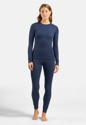 Odlo Active Warm Eco Uni Heritage Base Layer Set für Damen - Wandern, Ski & Snow - blau, XL