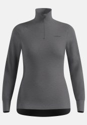 Odlo Active Warm Base Layer Half-Zip für Damen - Wandern, Ski & Snow - grau, L