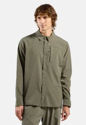 Odlo Essential Langarmhemd für Herren - Wandern - grün, S