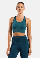 Odlo Seamless Medium - Padded Sport BH für Damen - Training, Radsport - marineblau, S