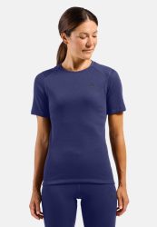 Odlo Active Warm Base Layer T-Shirt für Damen - Wandern, Ski & Snow - lila, M