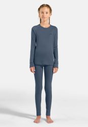 Odlo Active Warm Heritage Base Layer Set für Kinder - Wandern, Ski & Snow - blau, 128