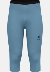 Odlo Natural Performance Wool 150 Base Layer 3/4 Tights für Herren - Ski & Snow - blau, S