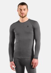 Odlo Performance Warm Base Layer Shirt für Herren - Skilanglauf, Ski & Snow - grau, L