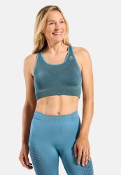 Odlo Seamless Medium Ceramicool Sport BH für Damen - Training, Running - blau, XS