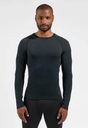 ODLO Herren Laufwäsche Shirt Performance Light Base Layer  schwarz | XXL