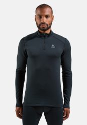 Odlo Fundamentals Active Warm Base Layer Half-Zip für Herren - Ski & Snow - schwarz, L