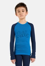 Odlo Active Warm Heritage Base Layer Set für Kinder - Wandern, Ski & Snow - blau, 104