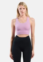Odlo Seamless Medium - Padded Sport BH für Damen - Training, Radsport - lila, S