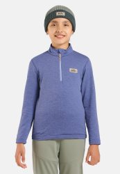 Odlo Grid Fleece Mid Layer Half-Zip für Kinder - Wandern, Ski & Snow - blau, 152