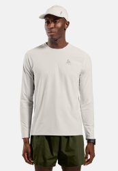 Odlo Zeroweight Chill-Tec Langarm-Laufshirt für Herren - Training, Running - beige, XXL