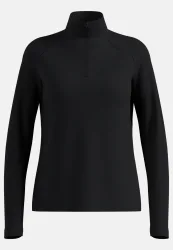 Odlo Essential Warm Mid Layer Half-Zip für Damen - Wandern, Ski & Snow - schwarz, S