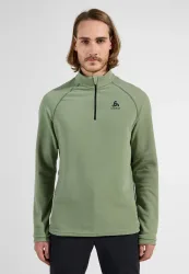 Odlo Rigi Mid Layer Half-Zip für Herren - Wandern, Ski & Snow - grün, S