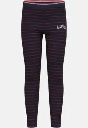 Odlo Active Warm Originals Stripes Base Layer Tights für Kinder - Wandern, Ski & Snow - blau, 104