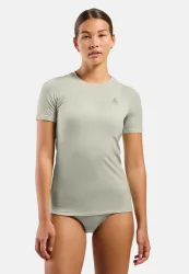 Odlo Merino 160 Base Layer T-Shirt für Damen - Wandern, Ski & Snow - beige, M
