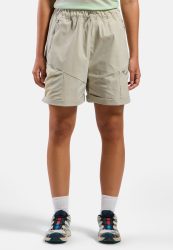 Odlo Essential Cargo Baggy Shorts für Damen - Wandern, Casual Comfort - beige, S