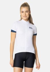 Odlo Essentials Radtrikot mit Print für Damen - Radsport - weiss, M