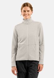 Odlo Grid Fleece Mid Layer Full-Zip für Damen - Wandern - beige, XS