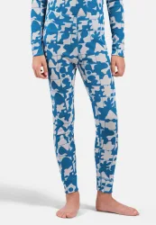 Odlo Active Warm Graphic Base Layer Tights für Kinder - Wandern, Ski & Snow - lila, 80