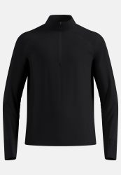 Odlo X-Alp Lauf-Mid Layer Half-Zip für Herren - Trail Running, Wandern - schwarz, XXL