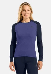 ODLO Damen Funktionswäsche Set ACTIVE WARM ECO dunkelblau | M