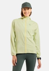 Odlo X-Alp Waterproof Laufjacke für Damen - Trail Running, Wandern - grün, XS