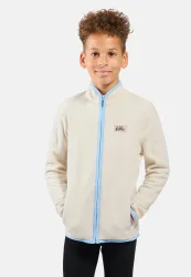 Odlo Classic Fleece Mid Layer Full-Zip für Kinder - Wandern, Ski & Snow - weiss, 104