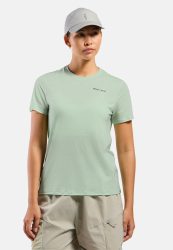 Odlo Odlo X Pow Merino Tencel T-Shirt für Damen - Wandern, Casual Comfort - grün, S