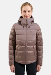 Odlo Severin N-Thermic Hooded Isolationsjacke für Damen - Casual Comfort - braun, XS