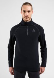 Odlo Rigi Mid Layer Half-Zip für Herren - Wandern, Ski & Snow - schwarz, S