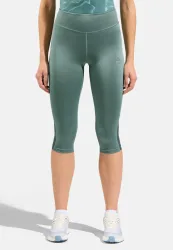 Odlo Essential Mesh 3/4 Lauftights für Damen - Training, Running - grün, XS