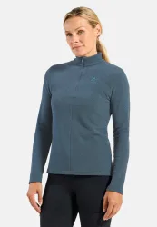 Odlo Roy Mid Layer Half-Zip für Damen - Wandern, Ski & Snow - blau, XS