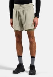 Odlo X-Alp Trail 6 Inch 2-In-1 Laufshorts für Herren - Trail Running, Wandern - grau, XXL