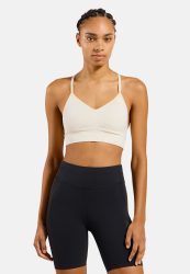 Odlo Seamless Low - Padded Sport BH für Damen - Wandern, Training - beige, XS