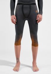 Odlo Blackcomb Base Layer 3/4 Tights für Herren - Skilanglauf, Ski & Snow - orange, S